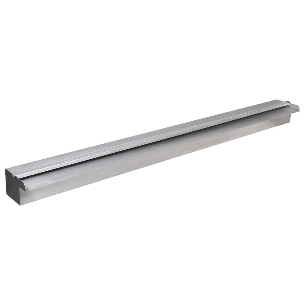 vidaXL Fuente Rectangular LED Piscina Acero Inoxidable Jardín Estanque Dimensiones 30 cm, 45 cm, 60 cm y mas