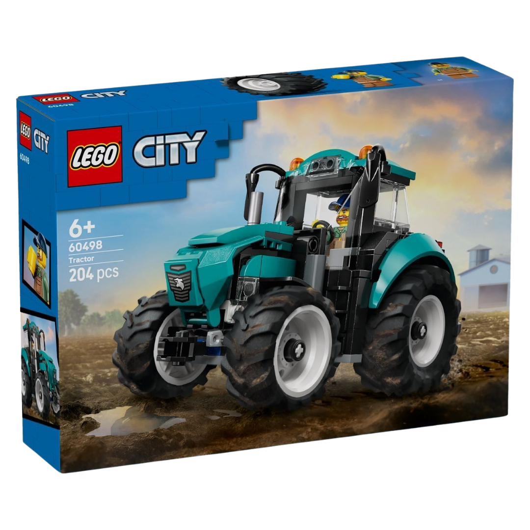 LEGO CITY - TRACTOR, 60498, TIENDA CON LICENCIA OFICIAL, ENVIO 24-48 HORAS PENÍNSULA, JUGUETES, LADRILLOS, BRICKS, PIEZAS, BLOQUES, AGRICULTOR, CAMPO, RUEDAS, 100% ORIGINAL