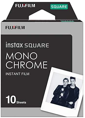 Fujifilm - instax Fujifilm SQUARE Monocromo - Película instantánea, 10 fotos