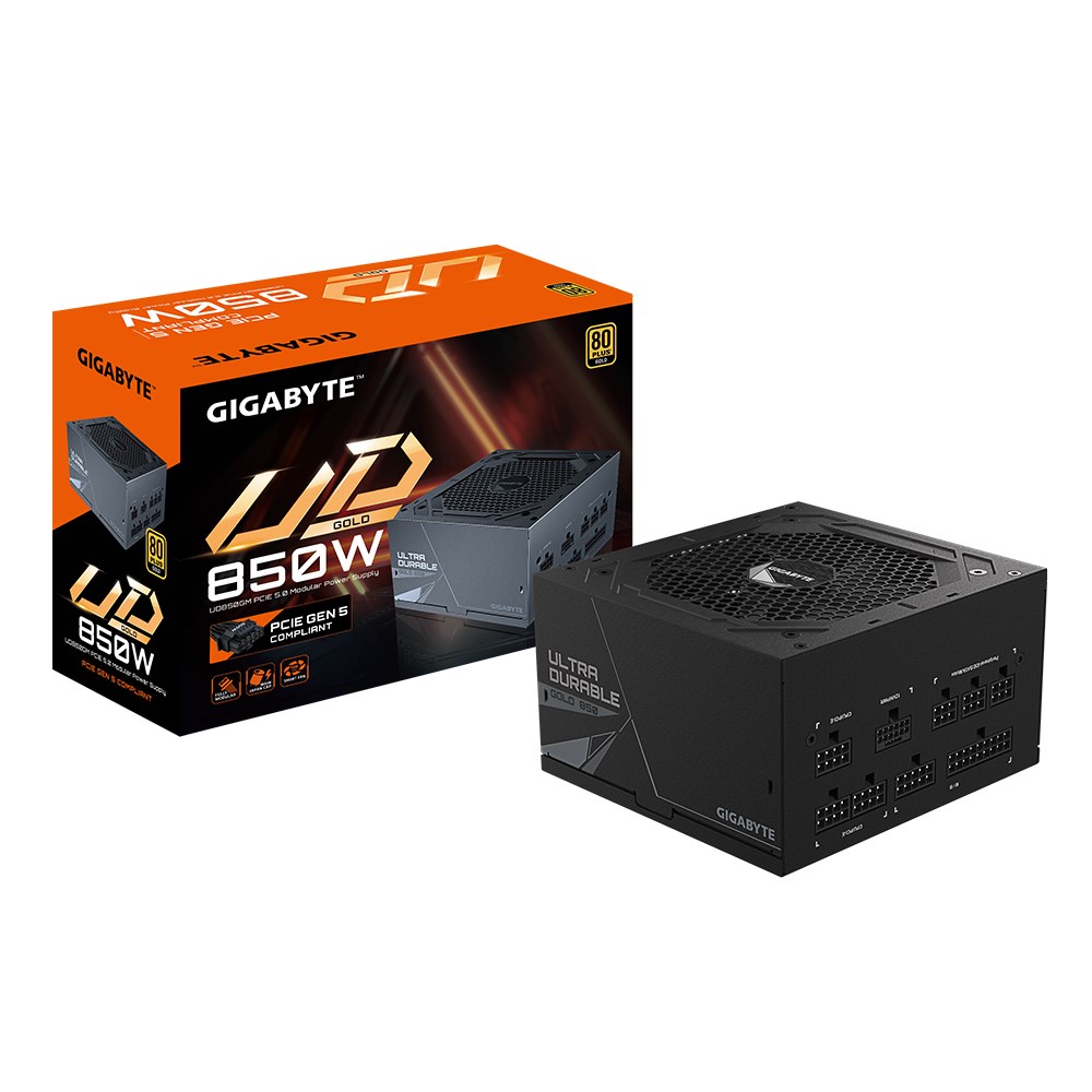 Fuente de alimentación Gigabyte GP-UD850GM PG5 de 850 W y 80 W Gold