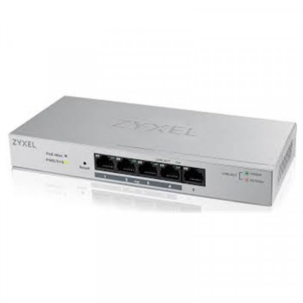 ZyXEL - GS1200-5HP V2 - 5 Port Gigabit PoE+ 60 Watt