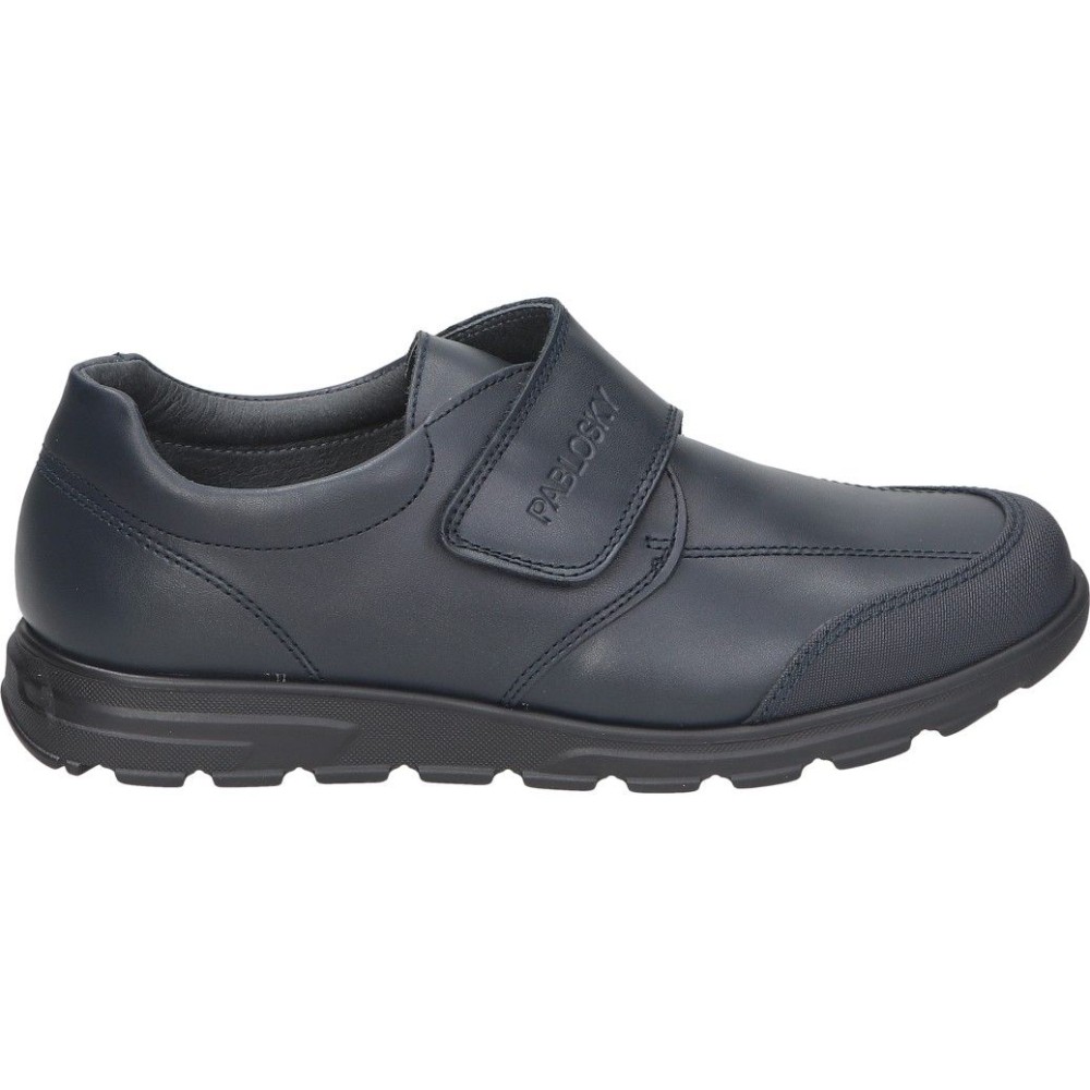 PABLOSKY | Zapato Escolar Pablosky para Niño – Zapatos Infantiles – Zapatos Escolares - Zapatos Cómodos y de Alta Calidad – Color Azul Marino – Zapato Clásico con Cierre de Velcro – Fácil de Poner y Quitar - Modelo 334520