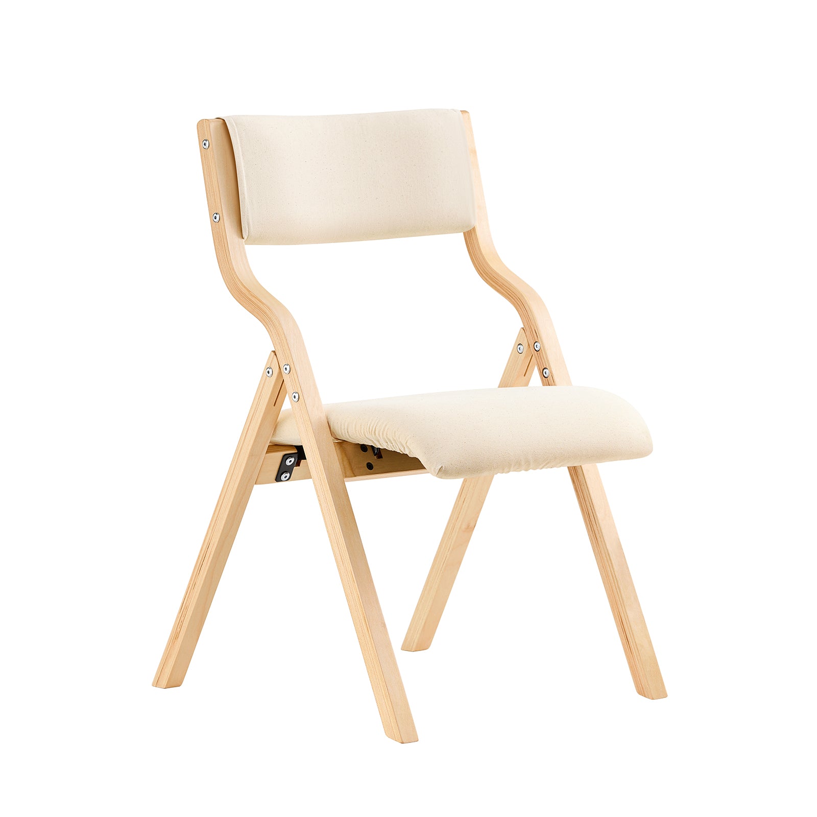 SoBuy FST40-Wx4 Lote de 4 Sillas de Madera Silla Plegable Silla de Cocina Silla de Comedor Beige 48 x 58 x 78 cm ES