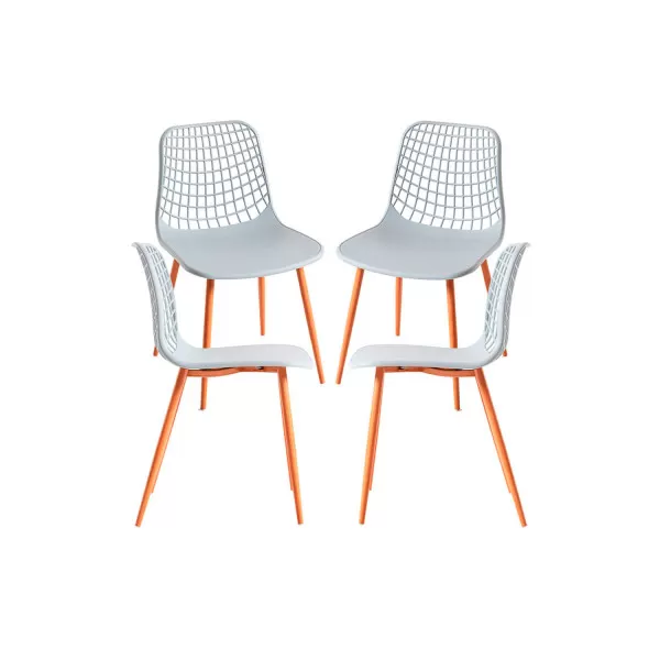 Regalos Miguel - Packs Sillas Comedor - Pack 4 Sillas Riva - Gris