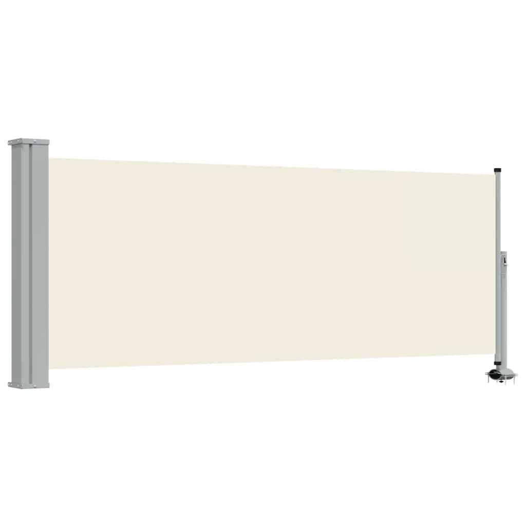 vidaXL Toldo lateral retráctil para patio 100x300 cm crema