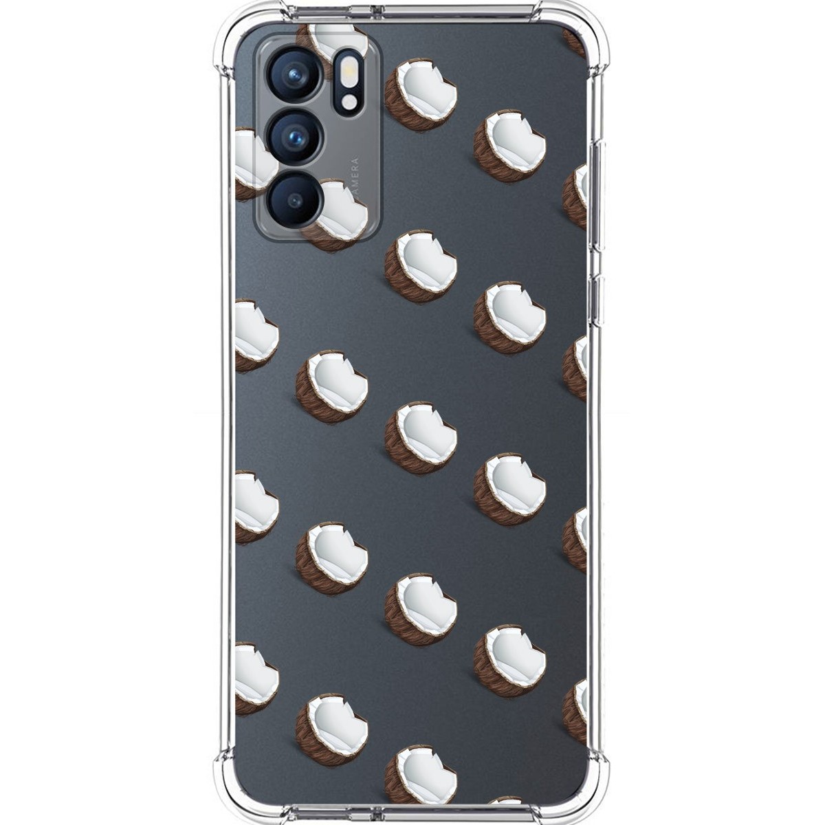 Funda Silicona Antigolpes para Oppo Reno 6 5G diseño Cocos Dibujos