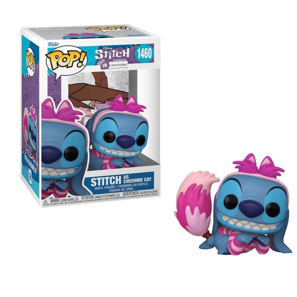 FUNKO POP! DISNEY: STITCH IN COSTUME - STITCH DISFRAZADO DE GATO DE CHESHIRE, 75163, Nº1460, TIENDA CON LICENCIA OFICIAL