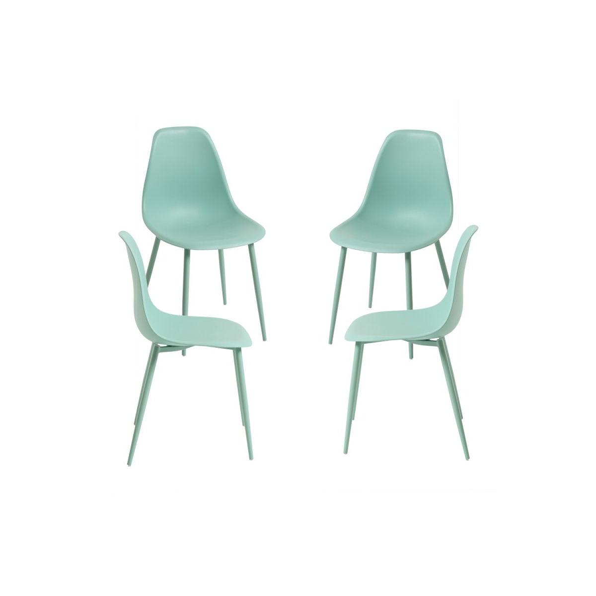 Regalos Miguel - Packs Sillas Comedor - Pack 4 Sillas Mykle Total - Celadón