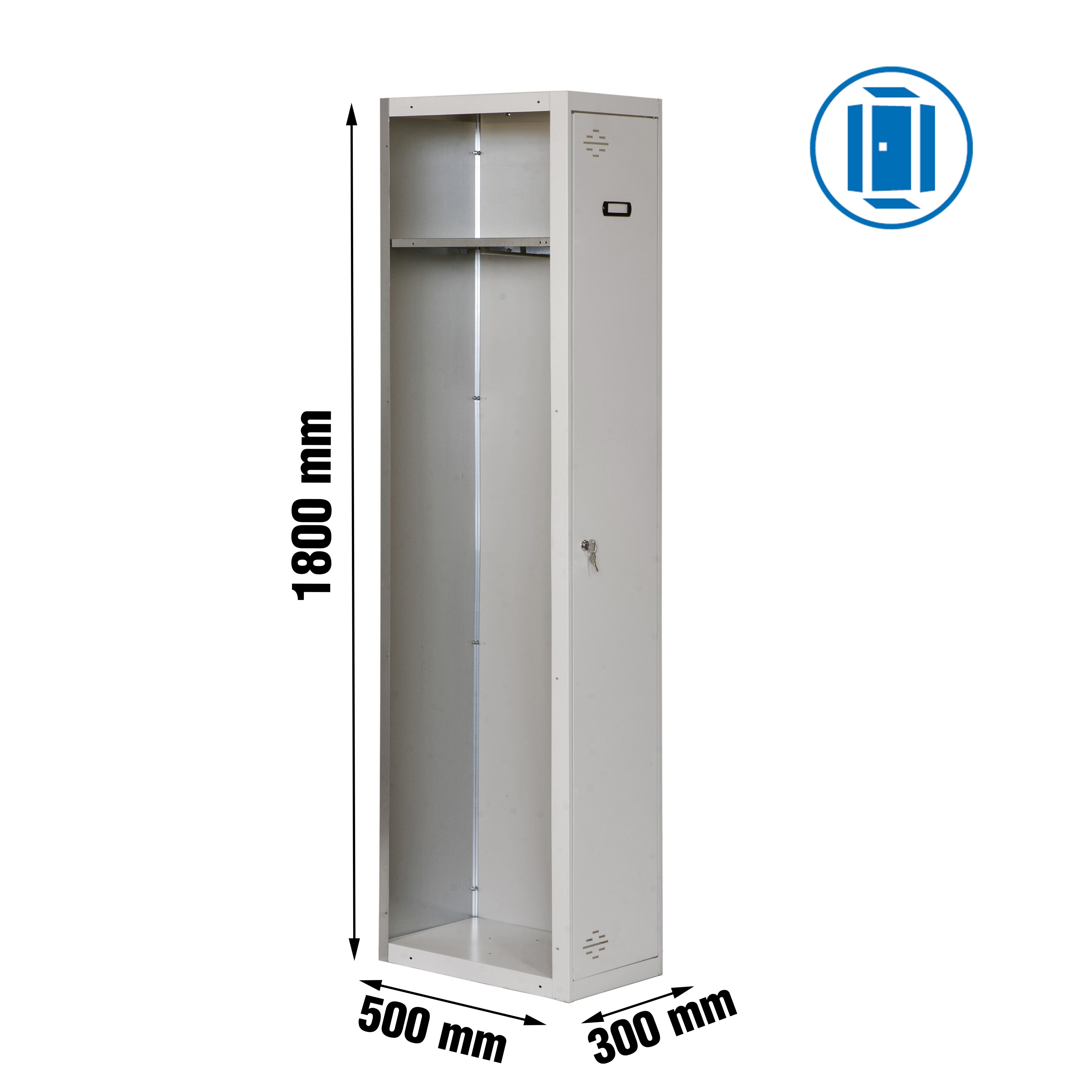 Estantería SIMONRACK Simonlocker prof.dism.single 1/1 300 addi gris