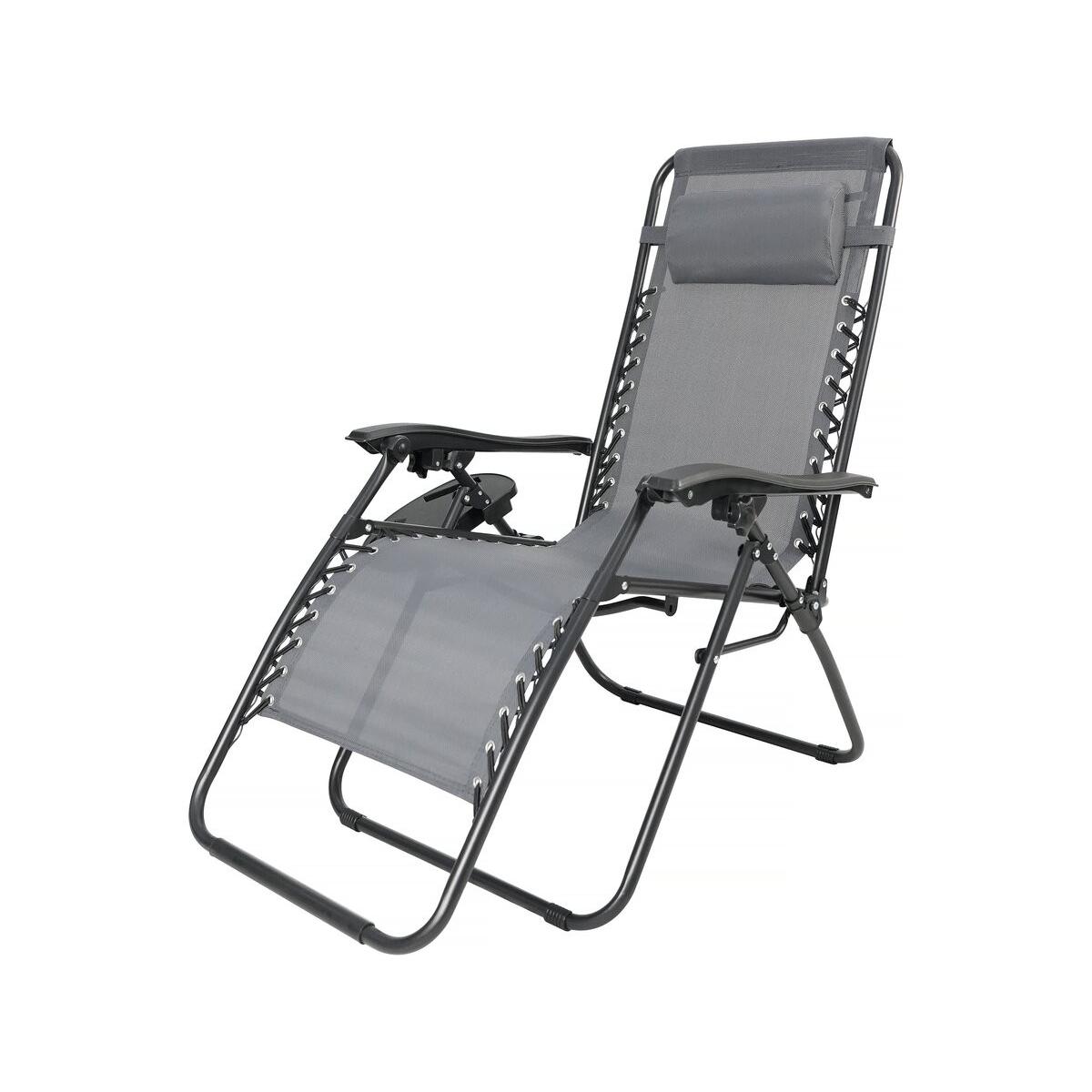 Habitat y Jardin - Silla de jardín relajante Sintra Zero Gravity - Gris