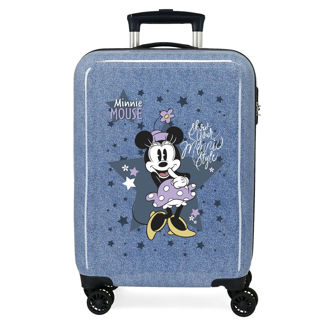 Disney Minnie Maleta De Cabina ABS Rígida Minnie Style Azul