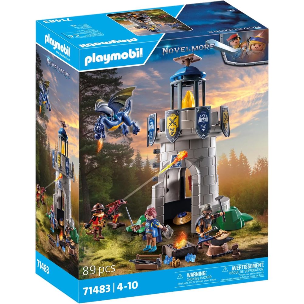 Torre de caballeros Playmobil con dragón y herrero Novelmore (71483)