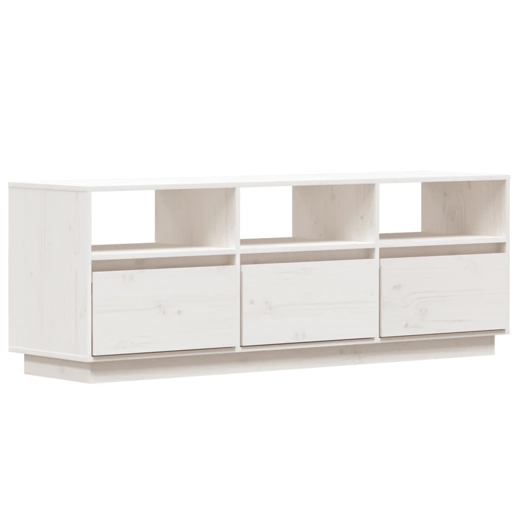 vidaXL Mueble de TV de madera maciza de pino 140x37x50 cm, Mueble de Salon, Mueble TV, Mueble TV salon, Mesa de TV, Mueble tele