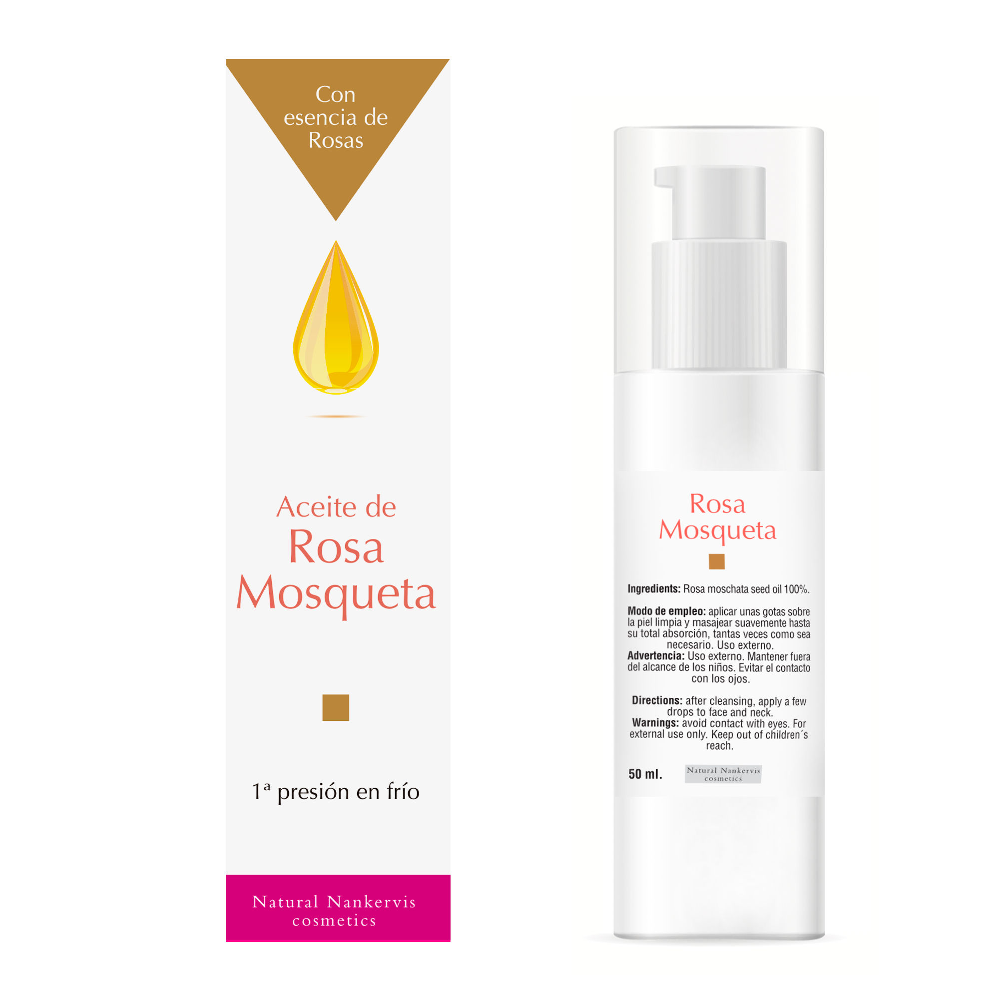 Aceite de Rosa Mosqueta con esencia de rosas 50 ml Sotya