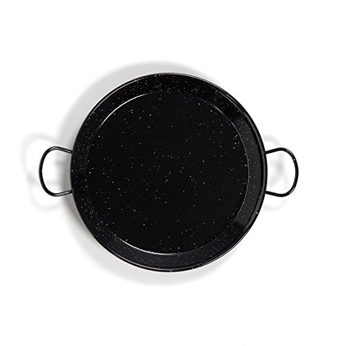 paellera tradicional de acero esmaltado ø34cm (6 personas). vaello