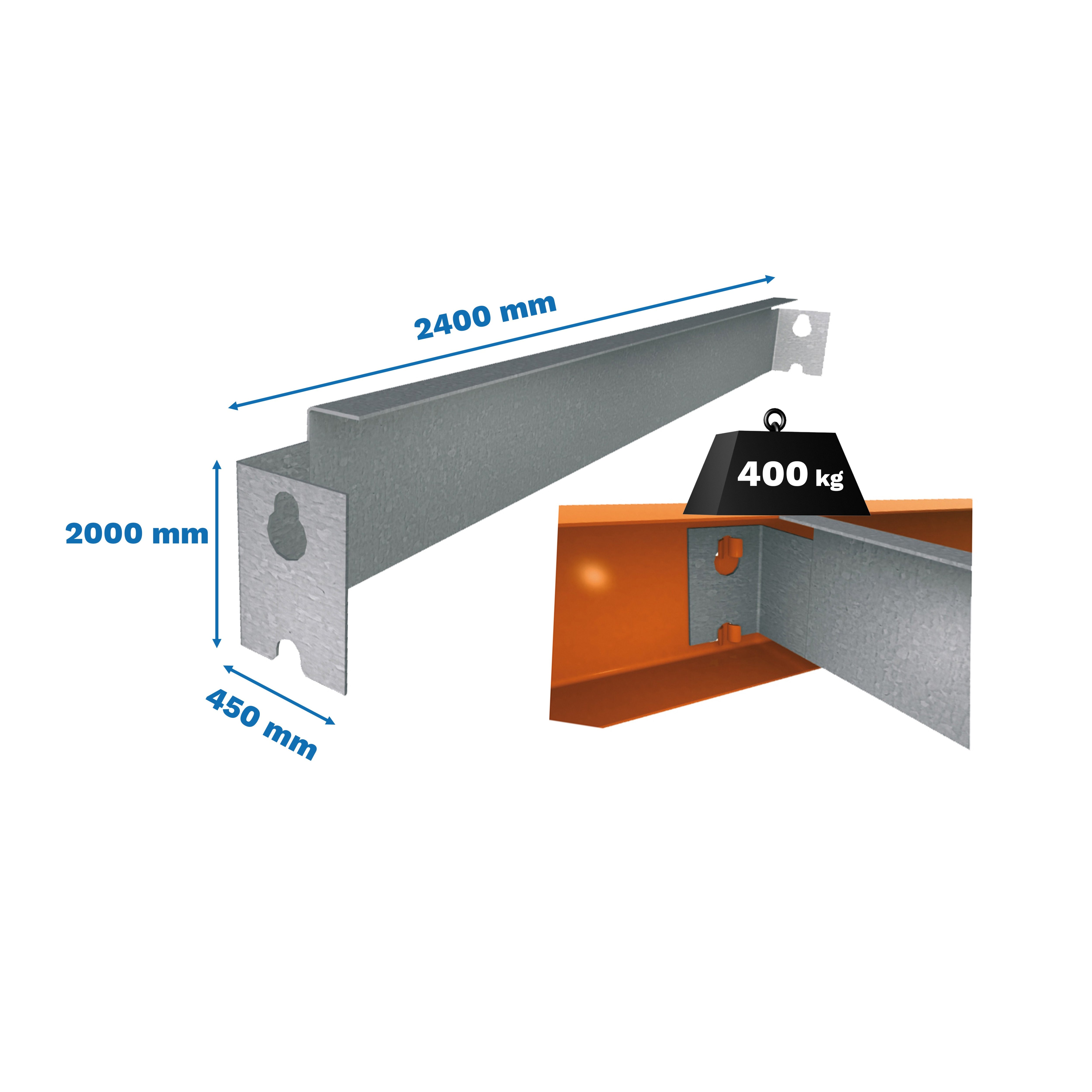 Estantería SIMONRACK Simonforte 2404-5 azul/naranja