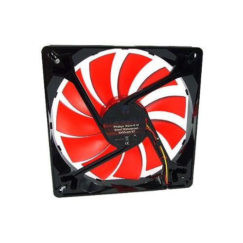 Phobya Nano-G 0 14 Silent Waterproof 1000rpm (140x140x25mm) Refrigeración por Aire Ventiladores Axiales