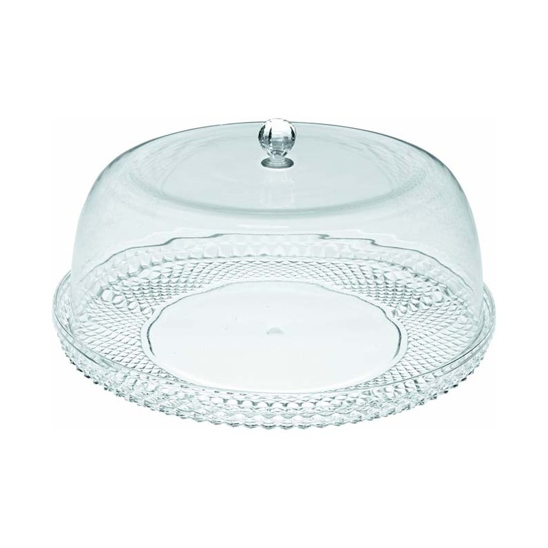 LACOR Cubre quesos y tartas acrílico Lacor | Diámetro 32 cm | Protección elegante para tus postres y alimentos
