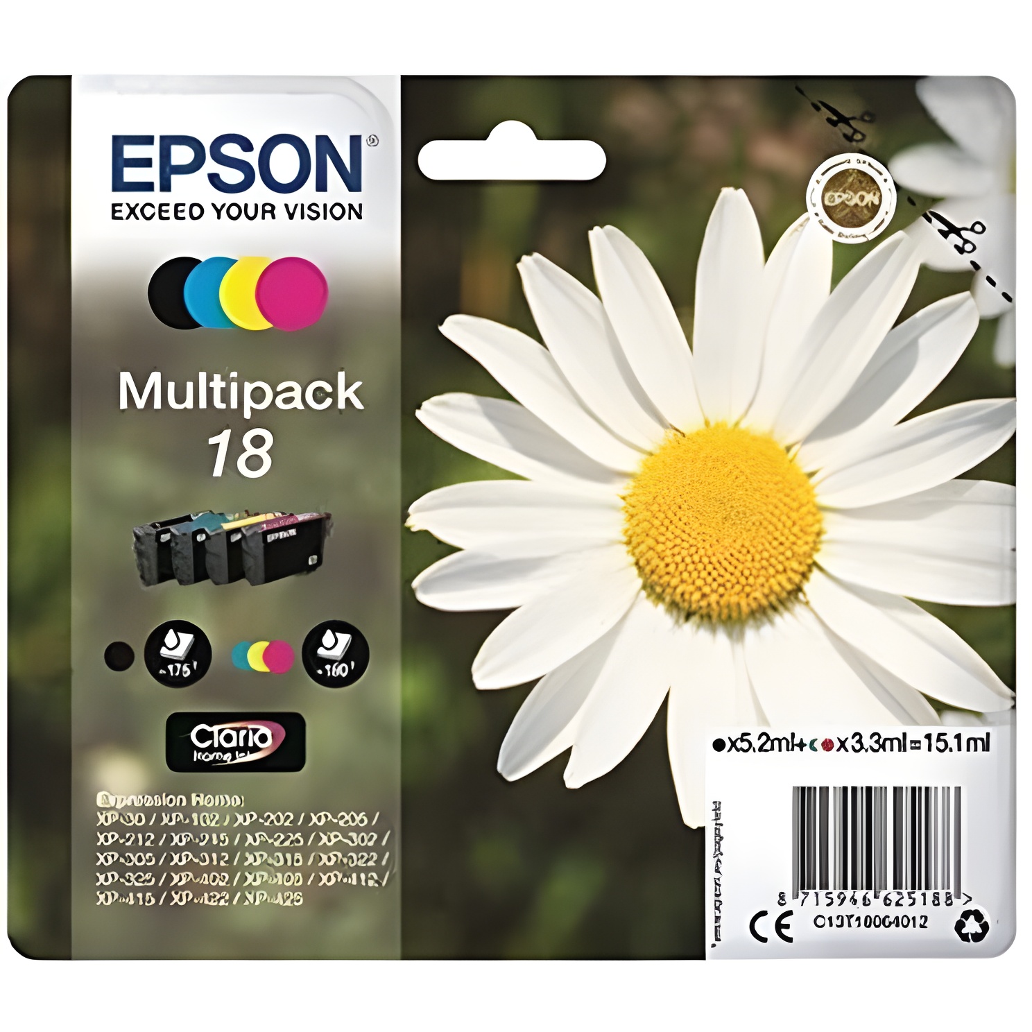 Epson DURABrite Ultra 405 multipack ink for reliable printing; includes 4 colors, ideal for high volume with cost-effective XL cartridges for optimal quality.