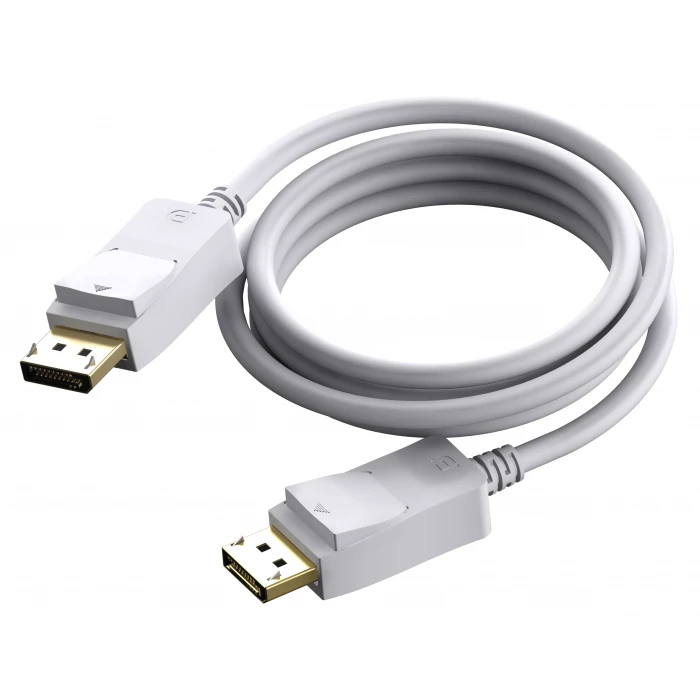Vision 2m white 8k displayport cable