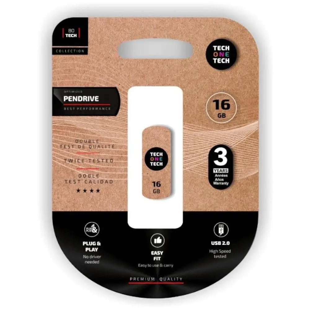 Pen Drive Tech One Tech Pro Smart Clip Pendrive 16GB USB 2.0 Almacenamiento