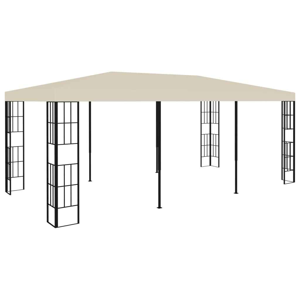 vidaXL Cenador Playa Exterior Gazebo Parasol Quiosco Jardín Patio Cubre Color Crema,  Antracita, y mas