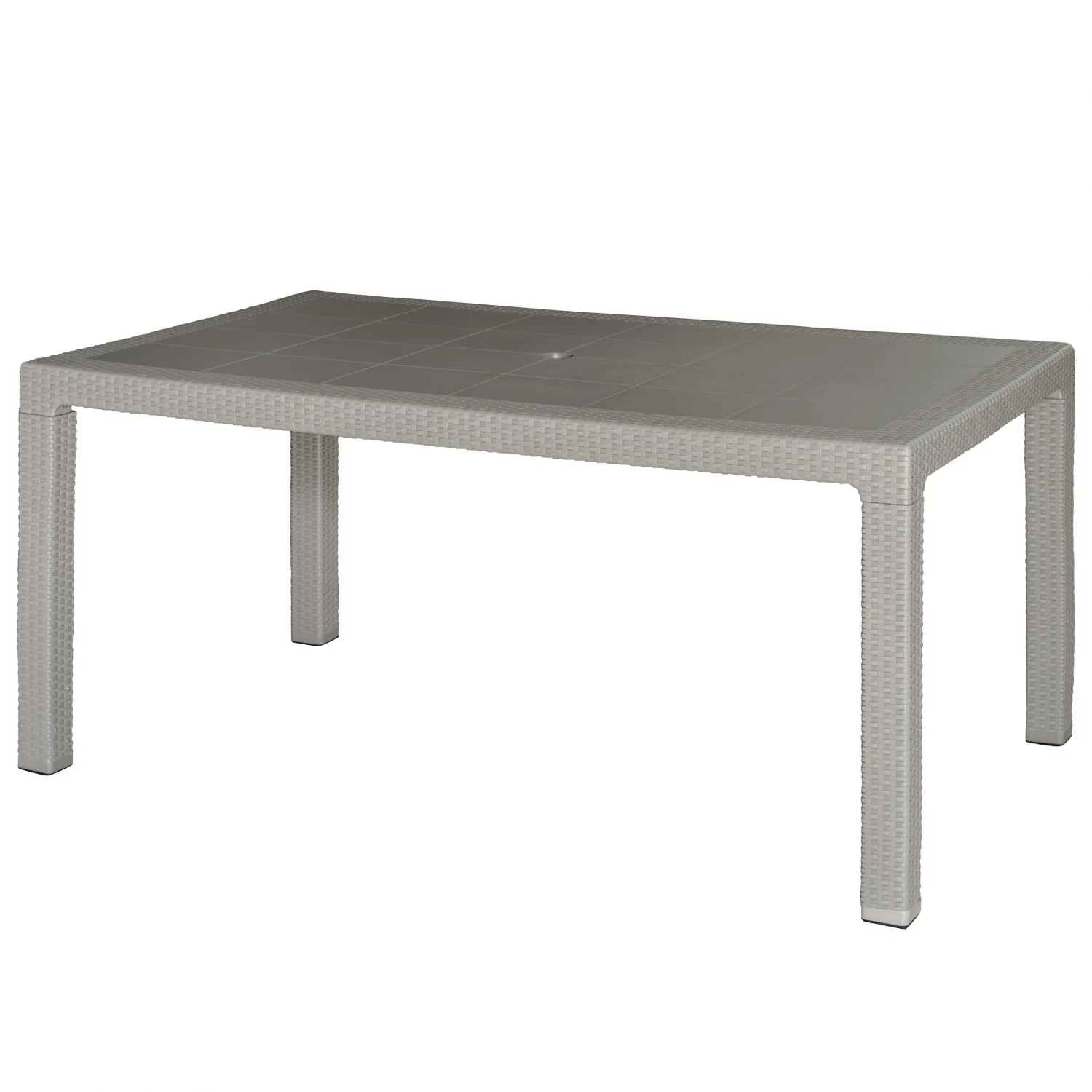 Garden Life Mesa Elegante de Ratán Taupe 150x90 cm – Resistente y Moderna