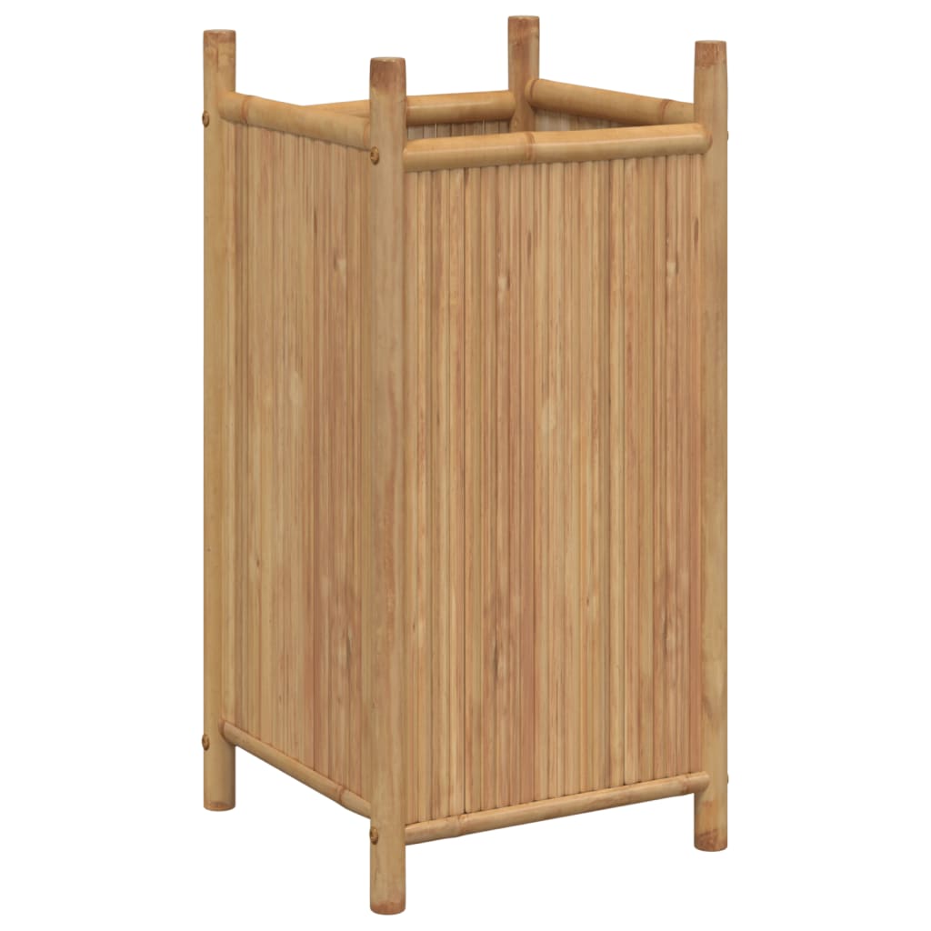 vidaXL Jardinera de bambú Dimensiones 50 x 30 x 25 cm,  100 x 40 x 150 cm,  50 x 30 x 50 cm y mas