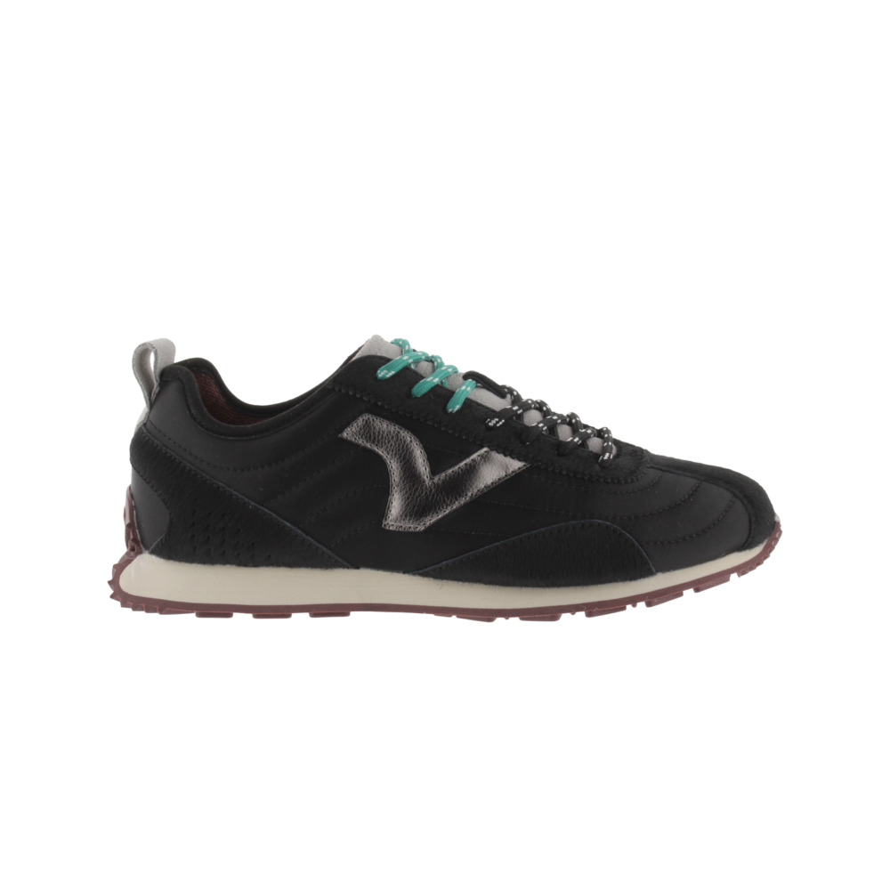 Victoria 1985 ROOT Zapatillas deportivas metalizadas con piezas de piel y logotipo metalizado 8812103