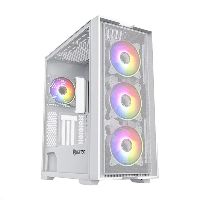 Caja Hiditec E-ATX H2 AIR ARGB White - Fuente de Alimentación No Incluida - Compatible con Refrigeración Líquida