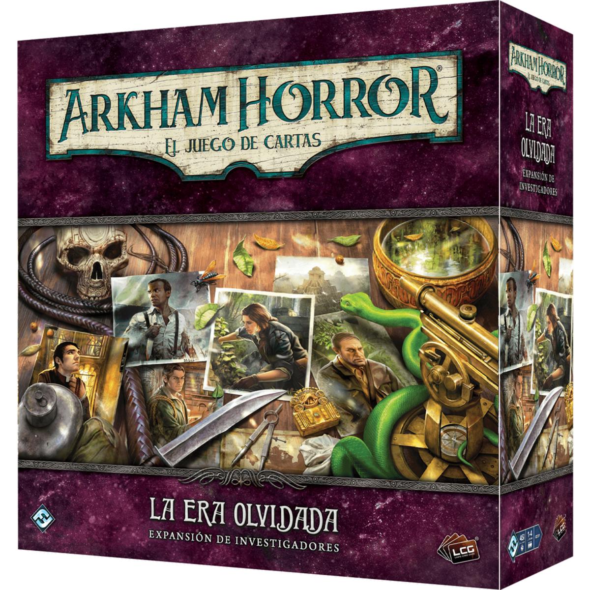 Asmodee - Juego de mesa Arkham Horror LCG: La era olvidada exp. investigadores