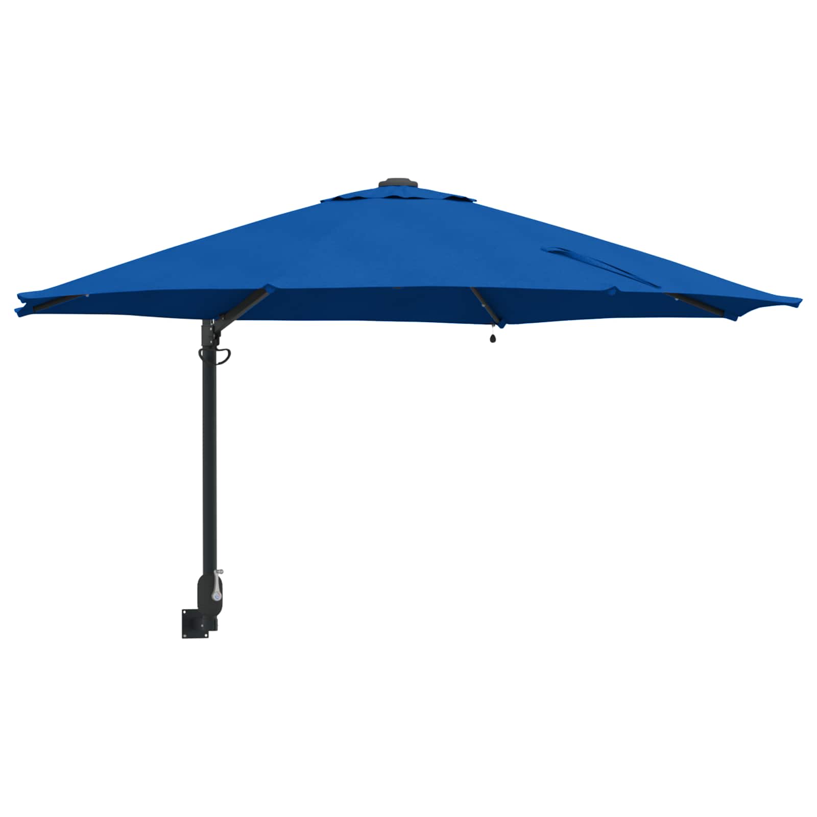 vidaXL Sombrilla de jardín Manual Azul azur 248 x 248 x 148 cm
