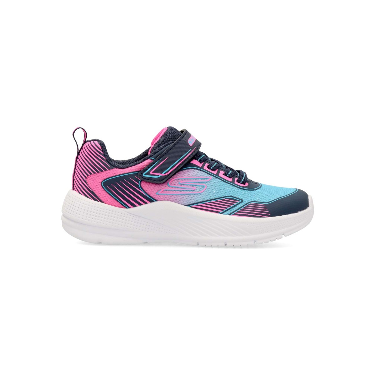 Skechers - Zapatillas deportivas niña Microspec Advance con cierre adaptativo, malla degradada y plantilla amortiguada para comodidad activa