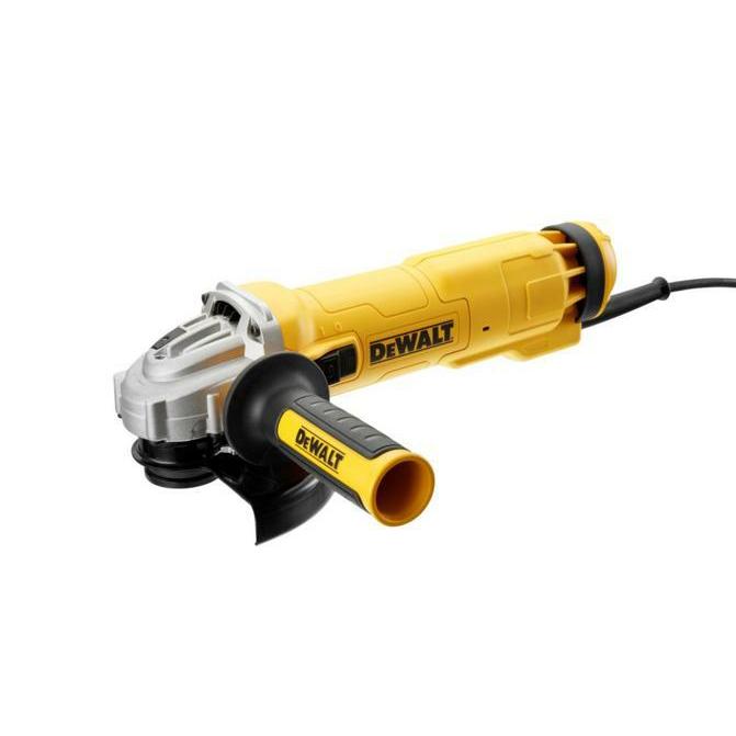 DeWalt DWe4238-Qs - Mini-amoladora (150 mm, 1400 W, 9000 rpm, arranque suave, bloqueo y re-arranque)