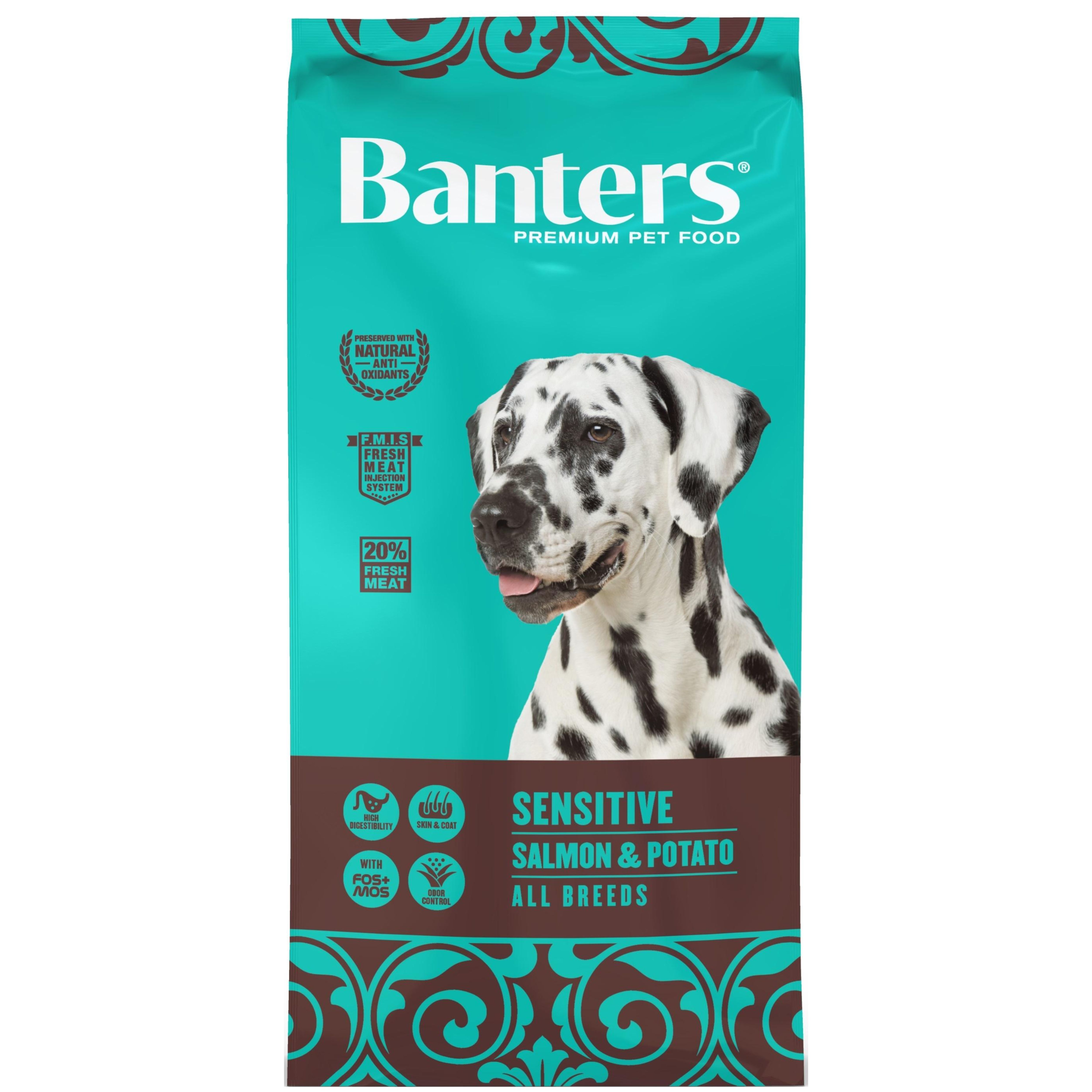 BANTERS DOG SENSITIVE SALMON Y PATATAS 3 KG. ALIMENTO PARA PERROS
