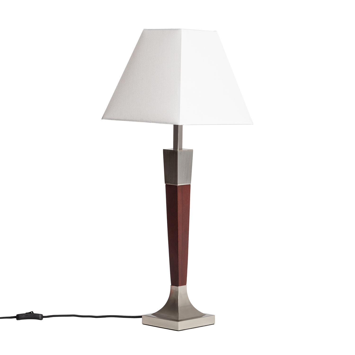 Ledkia Lámpara de Mesa Metal Lizza Piramis Blanco