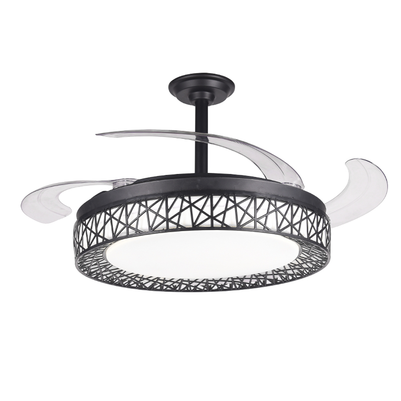 Ventilador de Techo con Luz LED 72W – Motor DC Silencioso – Aspas Retráctiles – 6 Velocidades, Luz Cálida, Día y Fría (3000K-4000K-6000K) – Temporizador – Ø102 cm, Mando Incluido (Clase de eficiencia energética E)