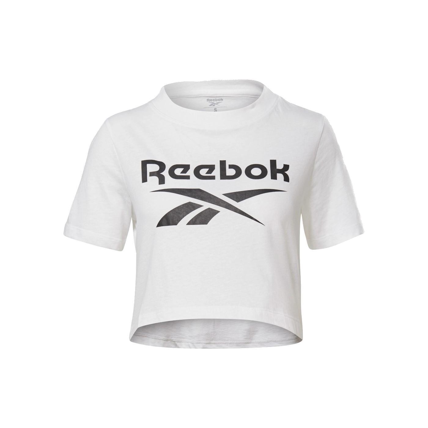 Reebok - Camiseta Reebok Estilo Crop Top de Manga Corta