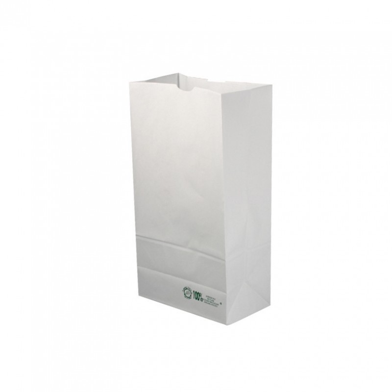 500 Uds. Bolsa papel blanca pequeña sin asas (18+11x34cm) | Ref: BP3BCO