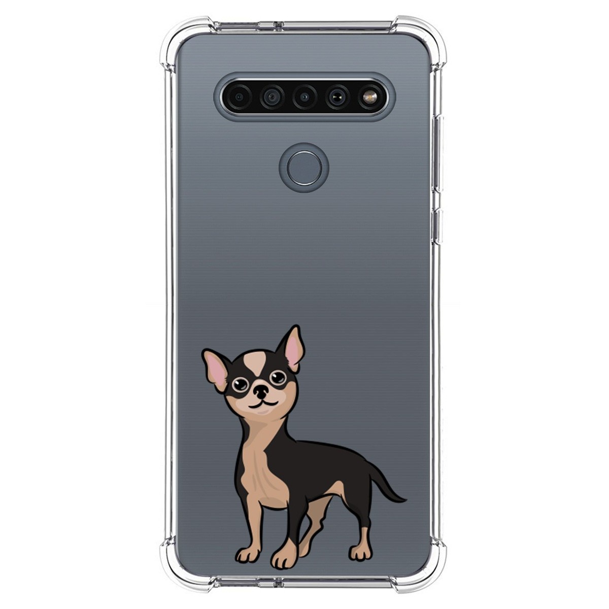 Funda Silicona Antigolpes para Lg K61 diseño Perros 05 Dibujos