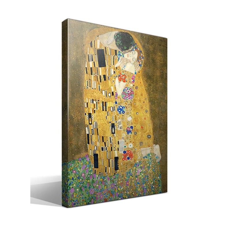 Cuadro Lienzo Gustav Klimt - Alta Resolución - Bastidor Madera 3x3cm - Impresión Fine Art Giclee - Fabricado en España