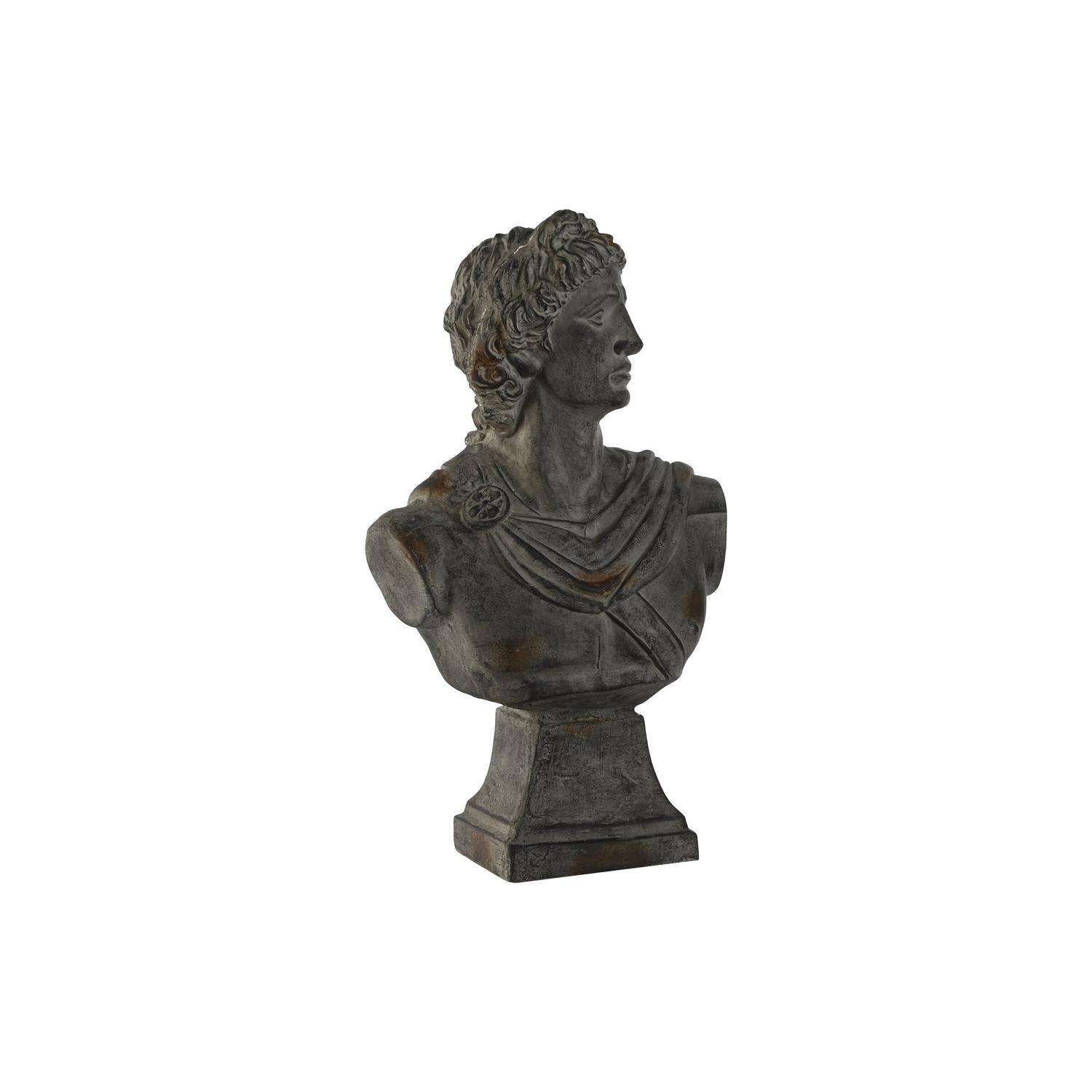 FIGURA FIBRA VIDRIO 36X18X58,5 BUSTO GRIS FD210465