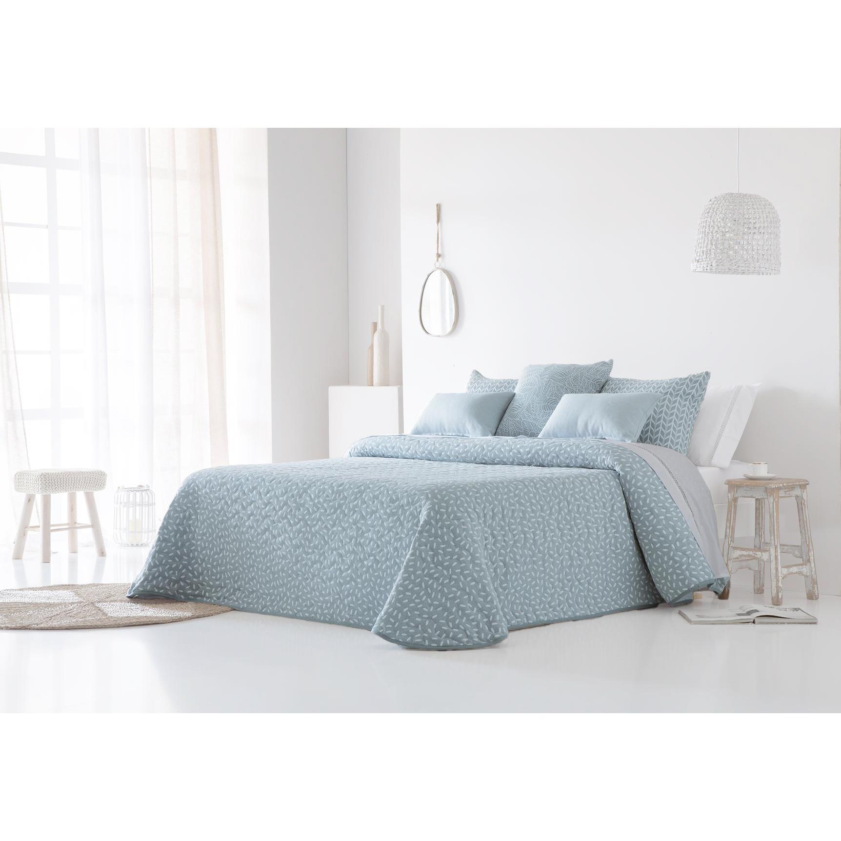 JVR - COLCHA BOUTI modelo MIKONOS - Tejido Jacquard Pique - Fabricado en España - Cama 90/105/135/150/160/180