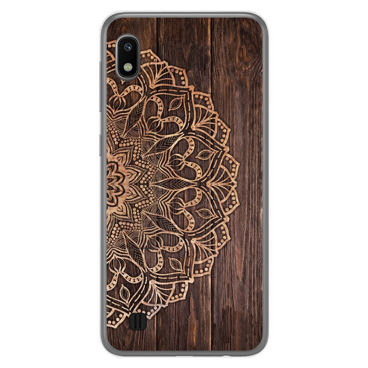 Tumundosmartphone Funda Gel Tpu para Samsung Galaxy A10 diseño Madera 06 Dibujos