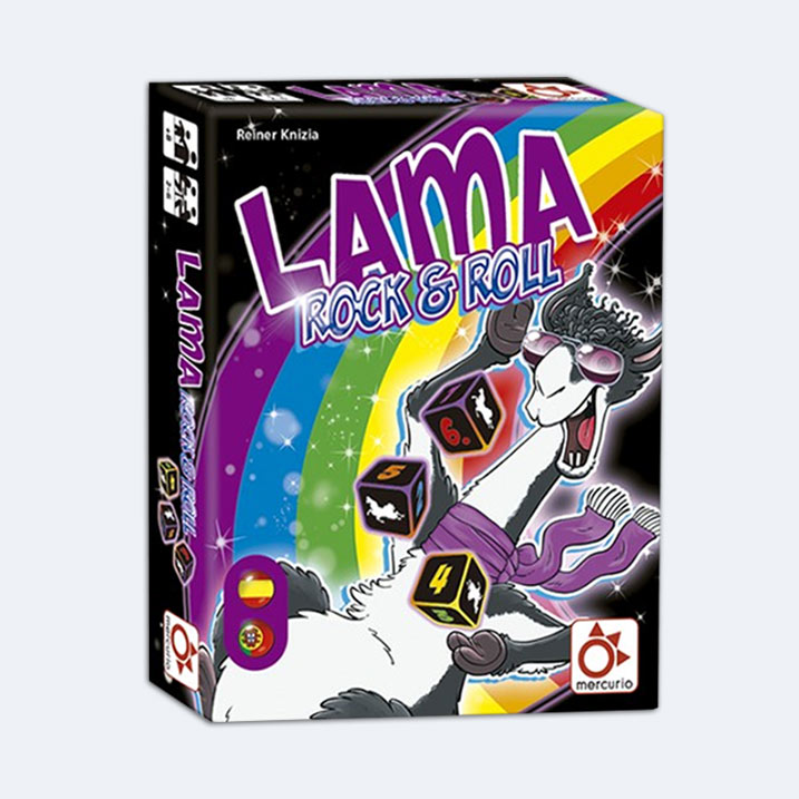Lama: Rock & Roll, divertido juego de cartas familiar y Party Game en Español, | juegos Mercurio