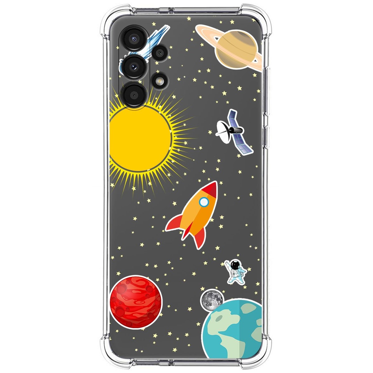 Funda Silicona Antigolpes para Samsung Galaxy A13 4G diseño Espacio Dibujos