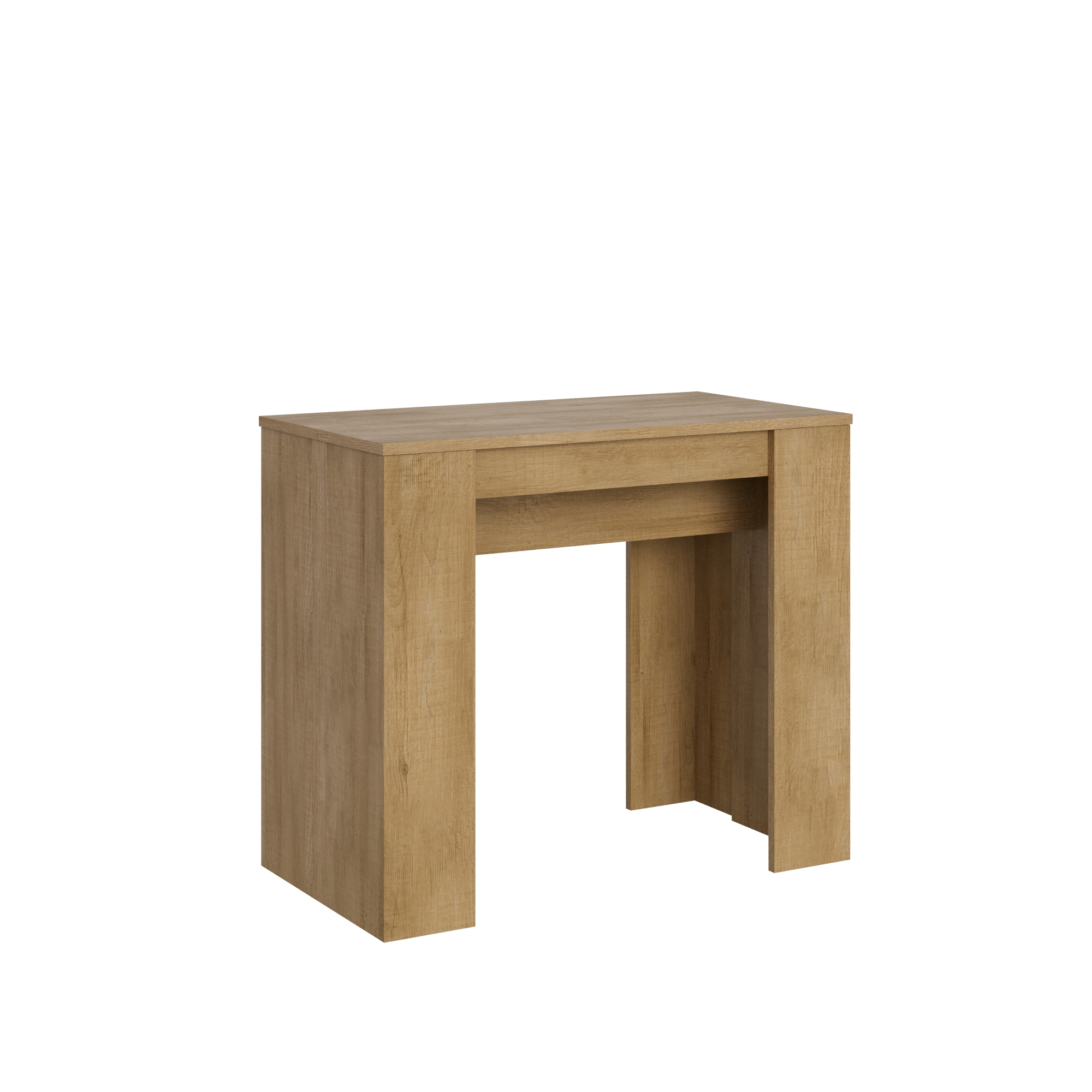 Consola extensible 90x48/204 cm Basic Small Roble Nature - Itamoby