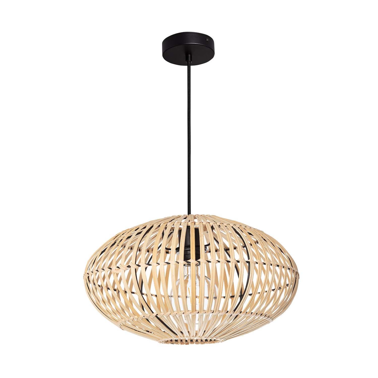 Ledkia Lámpara Colgante Bambu Atamach - Diseño Único y Acabados de Calidad para Iluminar Tu Interior