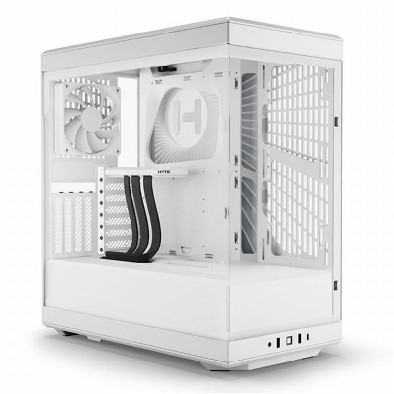 Hyte Y40 Midi-Tower, Vidrio templado - Blanco como la nieve