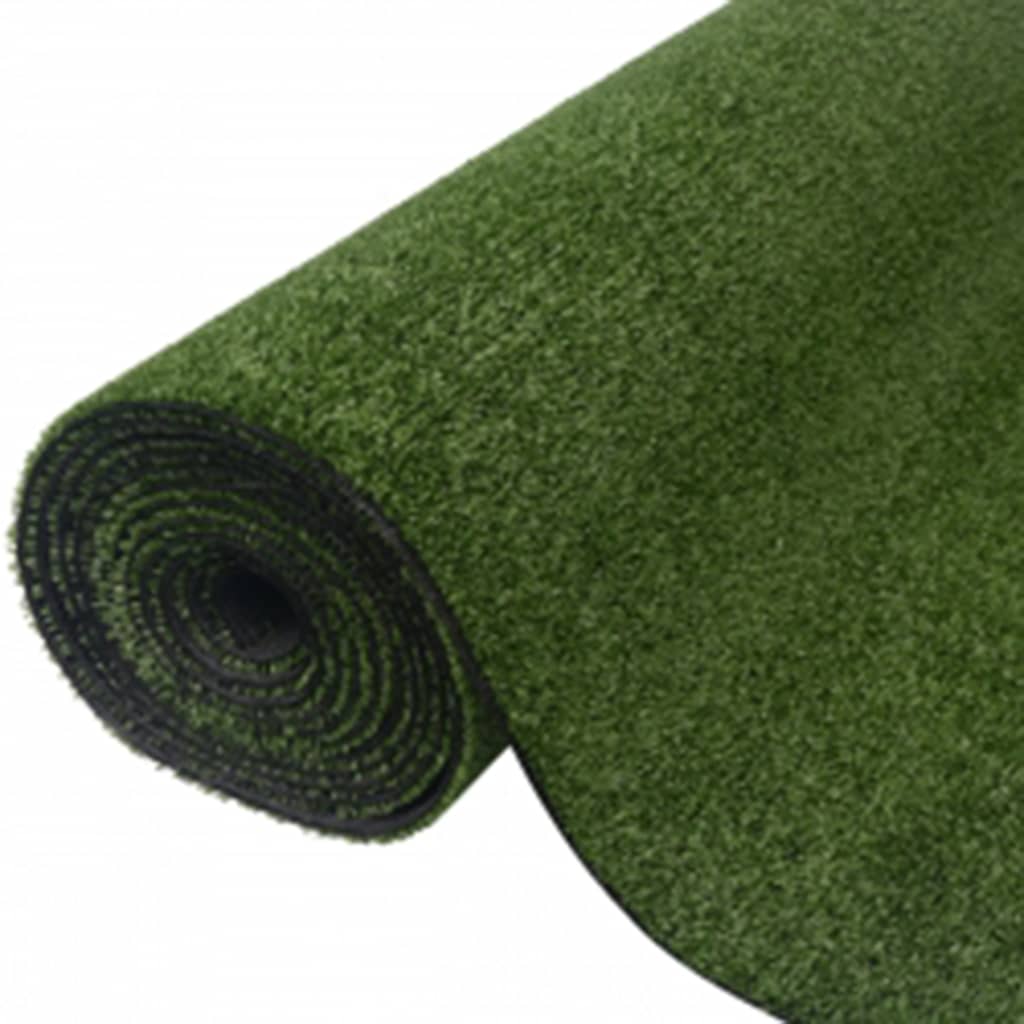 vidaXL Césped Artificial Alfombrilla de Hierba para Jardín Verde 7/9 mm Dimensiones 1 x 5 m / 7-9 mm,  1 x 8 m / 7-9 mm,  1 x 10 m / 7-9 mm y mas